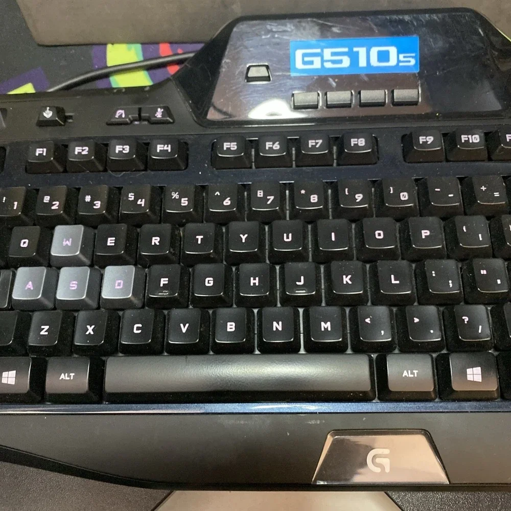 Logitech G510s Wired Gaming Keyboard with Programmable LCD Screen Works Nice! G1